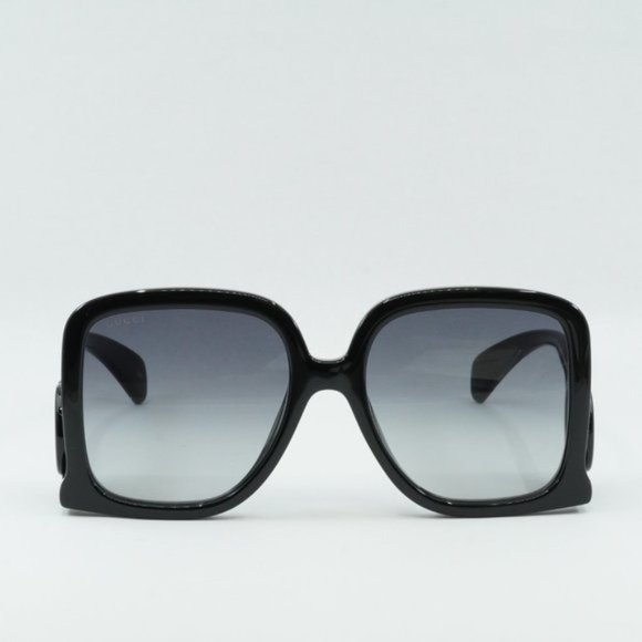 💯 NEW GUCCI GG1326S 001 BLACK GREY SUNGLASSES - Picture 3 of 12